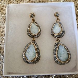 Druzy Sterling sliver earings